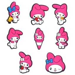 3/45PCS Sanrio Kuromi HelloKitty Shoe Charm Mix Wholesale PVC Decor Buckle Clog Bag Wristband Detachable Waterproof Party Gift