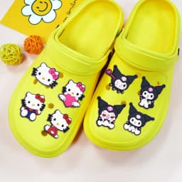 3/45PCS Sanrio Kuromi HelloKitty Shoe Charm Mix Wholesale PVC Decor Buckle Clog Bag Wristband Detachable Waterproof Party Gift