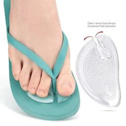 Silicone Slippers Sandals Forefoot Pad Flip-flop Pad Clip Foot Pads GEL Shoes Insole Foot Care Massage Particle Non-slip Cushion