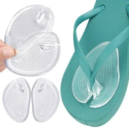 Silicone Slippers Sandals Forefoot Pad Flip-flop Pad Clip Foot Pads GEL Shoes Insole Foot Care Massage Particle Non-slip Cushion