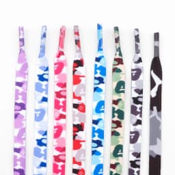 1 Pair Flat Shoe Laces For Sneakers Colorful Shoelaces Camouflage Print Boot Men And Women Leisure Shoestring Accessories