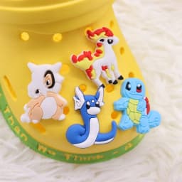 8-19pcs/set Pokemon Pikachu PVC Shoe Buckle Fit Wristbands DIY Charms Decorations Hole Kids Shoes Ornaments Party Gift