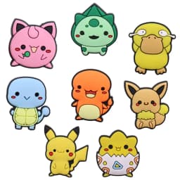 8-19pcs/set Pokemon Pikachu PVC Shoe Buckle Fit Wristbands DIY Charms Decorations Hole Kids Shoes Ornaments Party Gift