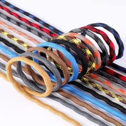 New Anti-Slip Durable Sports Shoe Laces for Outdoor Heavy-Duty Use Double Spherical Cross Woven Mountaineering Shoelaces