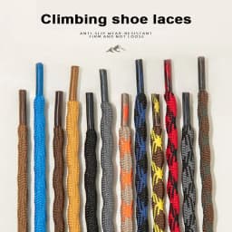 New Anti-Slip Durable Sports Shoe Laces for Outdoor Heavy-Duty Use Double Spherical Cross Woven Mountaineering Shoelaces