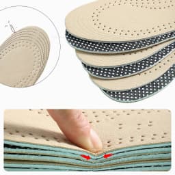 Kid Leather Soft Insole Children's Sneaker Shoes Pads Women's Sweat Absorbent Breathable Deodorant Feet Care Cushion Inserts