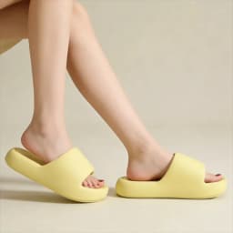 Couple's Summer Indoor Home Slippers 2026 Thick Bottom Lightweight Eva Slippers Women Plus Size Soft Sole Message Slides Shoes