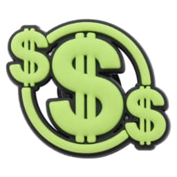 High Quality 1-21pcs Money Dollar Sign Shoes Charms DIY Garden Shoes Clog Aceessories Fit Man Woman Decorate