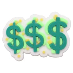 High Quality 1-21pcs Money Dollar Sign Shoes Charms DIY Garden Shoes Clog Aceessories Fit Man Woman Decorate