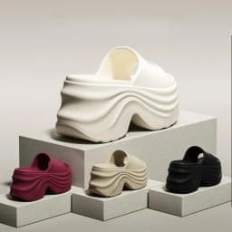 YNPO Solid Color EVA Platform Slippers Women Thick Sole Non Slip Beach Slides Sandals Lady Summer Soft Sole Wedge Heel Slipper