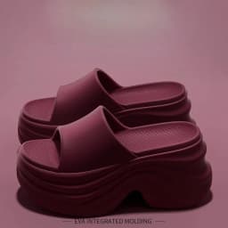 YNPO Solid Color EVA Platform Slippers Women Thick Sole Non Slip Beach Slides Sandals Lady Summer Soft Sole Wedge Heel Slipper