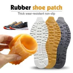 1Pair Anti-skid DIY Replacement Shoes with Thickened Rubber Soles to Repair Wear-resistant Rubber Anti-wear Patches