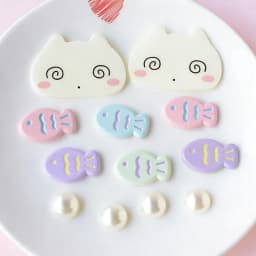 12 Pcs Cute Cat Shoes Charm Fish Hole Shoes Charms Accessories DIY Clogs Shoes Decoration Garden Shoe Decoration Girls Gifts