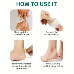 2-20pcs Invisible Adhesive Silicone Gel Blister Patches Hydrocolloid Foot Patch Heel Stickers for Heel Toe & Foot Skin Protectio