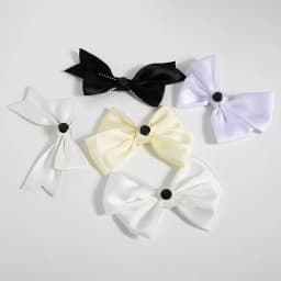1pair Bowknot Shoe Charms for Clogs, DIY Satin Bow Shoe Decoration Charms, Removable Shoe Ornaments Clogs Sandals Accessories