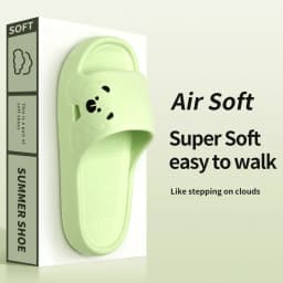 Summer Home Use EVA Slippers for Women Cute Cartoon Design Indoor Comfortable Slip-On Shoes