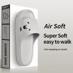 Summer Home Use EVA Slippers for Women Cute Cartoon Design Indoor Comfortable Slip-On Shoes