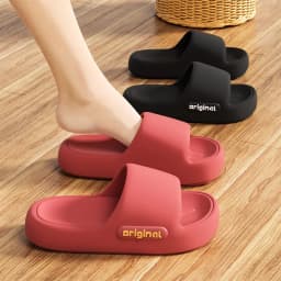 Thick Platform EVA Slippers for Women 2026 Spring Summer Non Slip Beach Flip Flops Woman Comfort Soft Sole Indoor Cloud Slippers