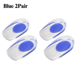 1Pair Silicone Gel Heel Insoles for Plantar Fasciitis Heel Spur U-shaped Pain Relief Protective Inserts Soft Pads for Men Women