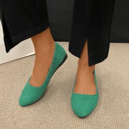 Fashion new coat Solid color large light mouth women's suede comfortable flat shoes women's Zapatos De Mujer