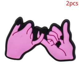 PVC Shoe Charms Garden Shoe Decoration Pink Girl Bear Dog Bag Buckle for Bag Pins Clog Accessories Wristband Women Girl Gifts