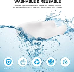 Gel Heel Protector for Heel Pain Relief Plantar Fasciitis Dry Cracked Bone Spur Heels Cushion Pads Moisturizing Foot Sleeves