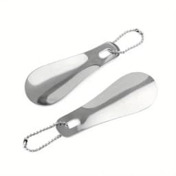 1pc Stainless Steel Metal Shoehorn, Portable Shoehorn, Shoe Wearing Aid, Essential for Home Travel