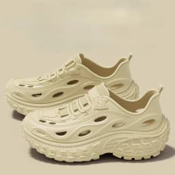 Women's Summer Shoes with Thick Soles Men's Perforated Shoes Quiet Odor Proof Water Wading Quick Drying Sports Non Slip Sandals