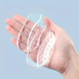 Invisible Heel Grips for Shoes, Comfortable Anti-Chafing Heel Pads, Slip-Resistant Heel Protectors, Half-Size Shoe Adjusters