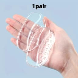 Invisible Heel Grips for Shoes, Comfortable Anti-Chafing Heel Pads, Slip-Resistant Heel Protectors, Half-Size Shoe Adjusters