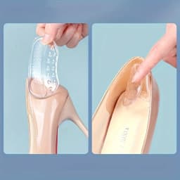 Invisible Heel Grips for Shoes, Comfortable Anti-Chafing Heel Pads, Slip-Resistant Heel Protectors, Half-Size Shoe Adjusters