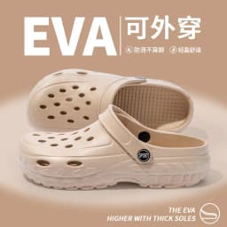 Summer Women Clogs Female Sandals Thick Bottom Home Slides Soft EVA Dry Wedges Platform Garden Shoes Beach Sandals Home Slippers
