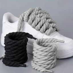 Handmade Braided Shoelaces - Durable and Thick Canvas Shoe Accessories for Lightweight Footwear