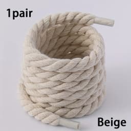 Handmade Braided Shoelaces - Durable and Thick Canvas Shoe Accessories for Lightweight Footwear