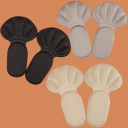 2/4/6/8 pieces Soft TPE Anti-Slip Heel Cushion Pads with Breathable Damping, Adjustable Height, and Cuttable Design