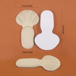2/4/6/8 pieces Soft TPE Anti-Slip Heel Cushion Pads with Breathable Damping, Adjustable Height, and Cuttable Design