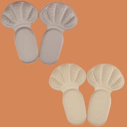 2/4/6/8 pieces Soft TPE Anti-Slip Heel Cushion Pads with Breathable Damping, Adjustable Height, and Cuttable Design