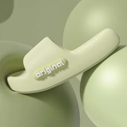 Women Fashion Platform Sandals Thick Bottom Cloud Slippers Letter Print Soft Sole Comfortable Beach Pillow Slides