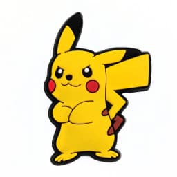 Hot Toys 1/100PCS Cartoon Pokemon Pikachu Shoe Charms Accessories Decorations PVC Classic Clog Buckle for Kids Party Xmas Gifts