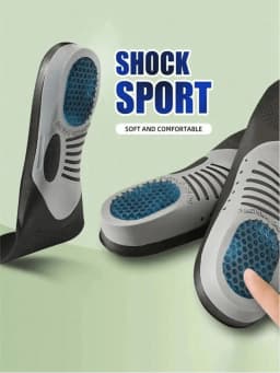 1 Pair Plantar Fasciitis Orthopedic Insoles Arch Support Gel Comfort Insoles Sports Running Insoles Suitable for Men and Women