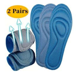 4Pcs Memory Foam Disposable Insoles for Shoes Antibacterial Deodorization Sweat Absorption Insert Sport Shoes Running Pads