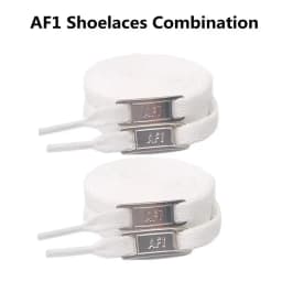 White Original Shoelaces Combination for Flats Sneakers Shoe Decoration Accessories Suitable for Shoe Lacing And Sneaker Customi