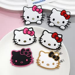 New Hellokitty 1pcs cute Sanrio shoe Charms cartoon cat clogs Accessories for Sandals pins Decorate girls kids Birthday Gifts