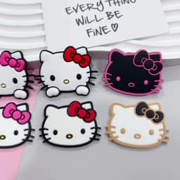 New Hellokitty 1pcs cute Sanrio shoe Charms cartoon cat clogs Accessories for Sandals pins Decorate girls kids Birthday Gifts