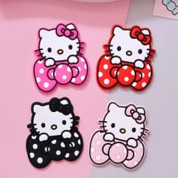 New Hellokitty 1pcs cute Sanrio shoe Charms cartoon cat clogs Accessories for Sandals pins Decorate girls kids Birthday Gifts