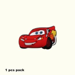 1pcs Original Movie Racing Story Shoe Charms Sandal Accessories Decorations Cartoon Cars PVC Clog Pin Clips Buckle Holiday Gifts