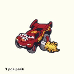 1pcs Original Movie Racing Story Shoe Charms Sandal Accessories Decorations Cartoon Cars PVC Clog Pin Clips Buckle Holiday Gifts