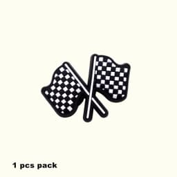 1pcs Original Movie Racing Story Shoe Charms Sandal Accessories Decorations Cartoon Cars PVC Clog Pin Clips Buckle Holiday Gifts