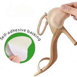2 Pairs Self-Adhesive High Heel Insoles | Non-Slip Shock-Absorbing Cushion, Breathable Thick Sole Pads for Women High Heels