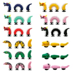 3D stereoscopic full dragon snake characters shoe buckle charms accessories decorations for sandals sneaker clog wristbands DIY